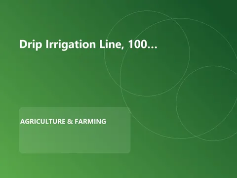 Drip Irrigation Line, 100 m