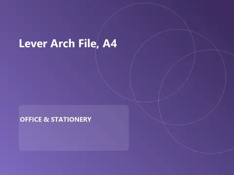 Lever Arch File, A4