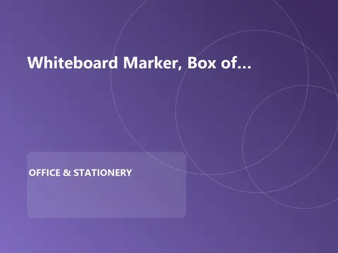 Whiteboard Marker, Box of 10