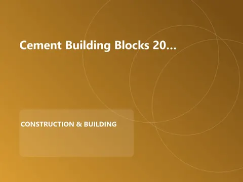 Cement Building Blocks 200mm