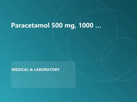 Paracetamol 500 mg, 1000 Tablets