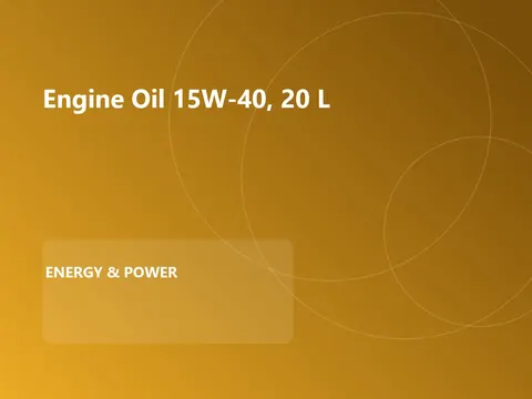 Engine Oil 15W-40, 20 L