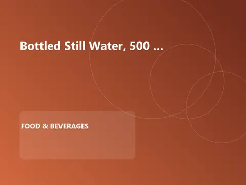 Bottled Still Water, 500 ml