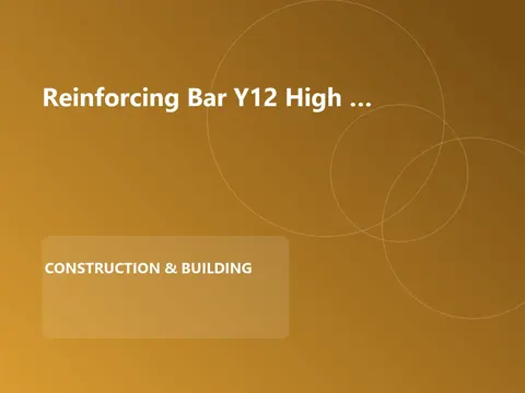 Reinforcing Bar Y12 High Tensile